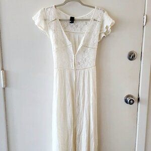 Anthropologie style Lace Flutter Sleeve Cover-Up, NWOT Sz M